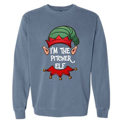 Christmas Elf Pajama IM The Pitcher Elf Christmas Gift Garment-Dyed Sweatshirt