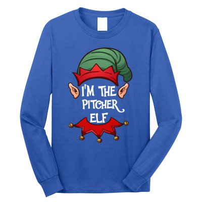 Christmas Elf Pajama IM The Pitcher Elf Christmas Gift Long Sleeve Shirt