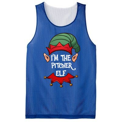 Christmas Elf Pajama IM The Pitcher Elf Christmas Gift Mesh Reversible Basketball Jersey Tank