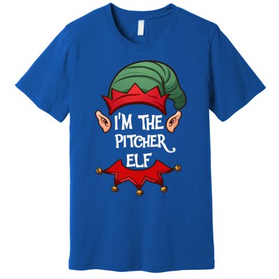 Christmas Elf Pajama IM The Pitcher Elf Christmas Gift Premium T-Shirt