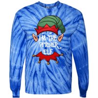 Christmas Elf Pajama IM The Pitcher Elf Christmas Gift Tie-Dye Long Sleeve Shirt