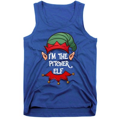 Christmas Elf Pajama IM The Pitcher Elf Christmas Gift Tank Top