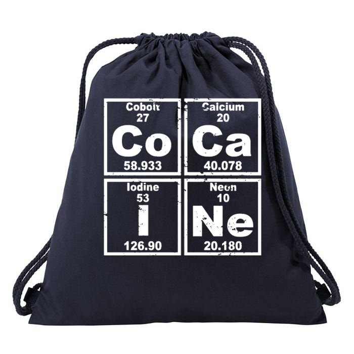 Cocain Element Party Disco Rude Drawstring Bag