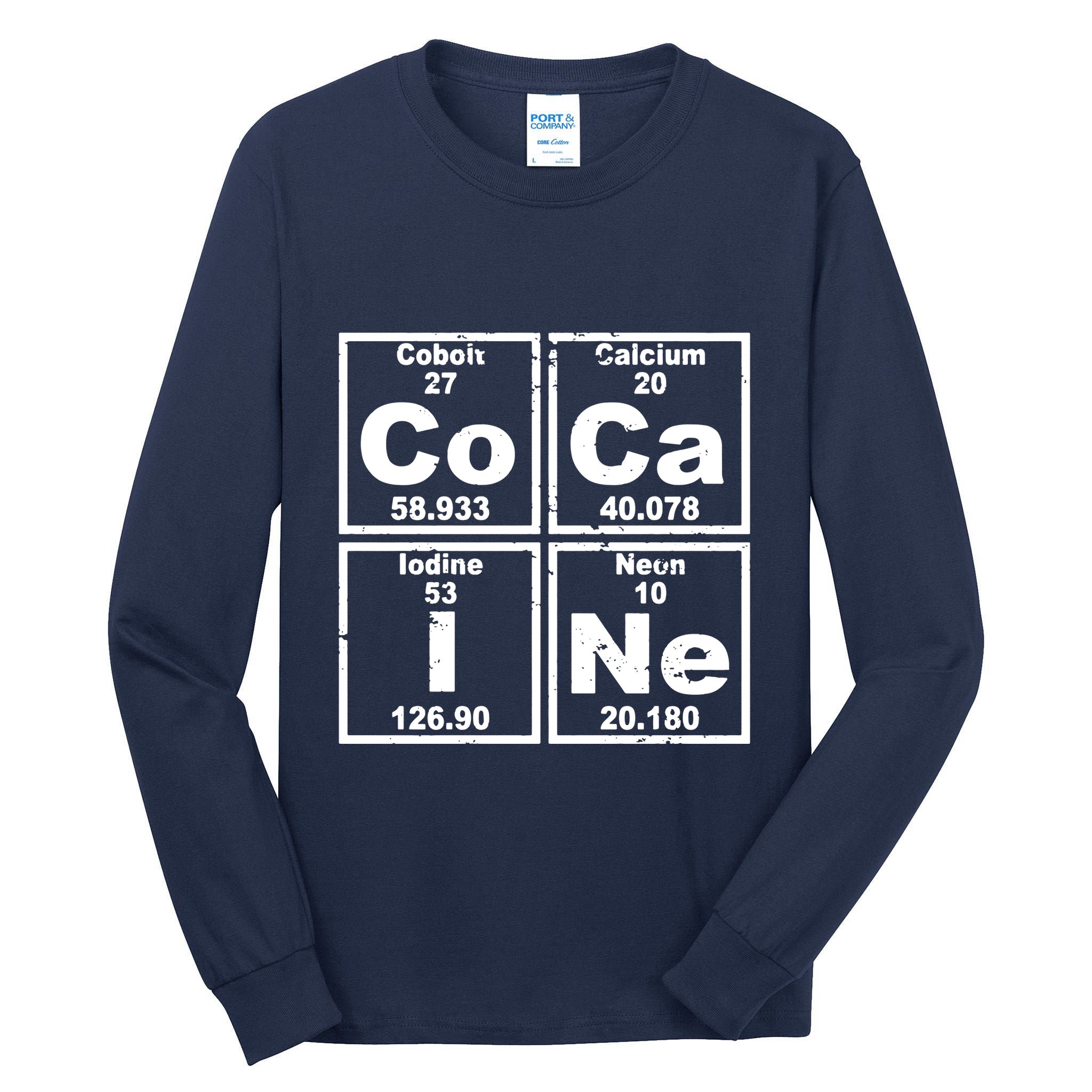 Cocain Element Party Disco Rude Tall Long Sleeve T-Shirt