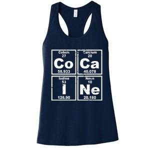 Cocain Element Party Disco Rude Women's Racerback Tank