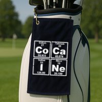 Cocain Element Party Disco Rude Golf Towel