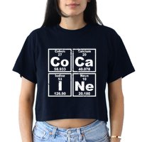 Cocain Element Party Disco Rude Crop Top
