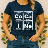 Cocain Element Party Disco Rude Womens T-Shirt