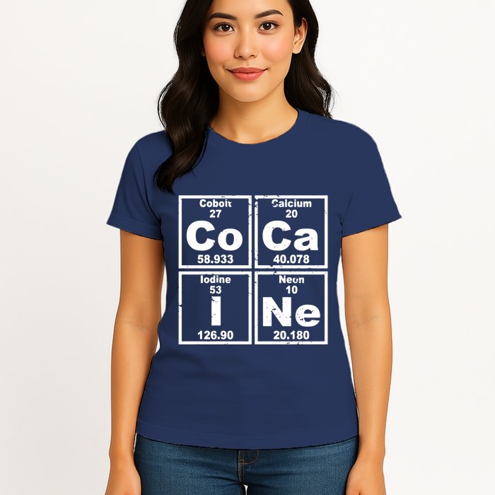 Cocain Element Party Disco Rude Womens T-Shirt