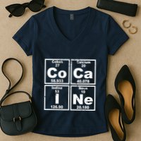 Cocain Element Party Disco Rude Women's V-Neck T-Shirt
