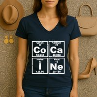 Cocain Element Party Disco Rude Women's V-Neck T-Shirt