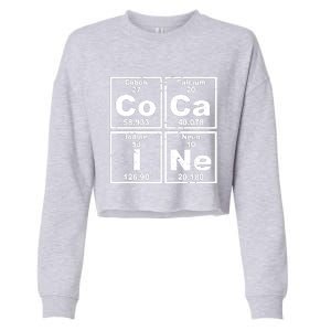 Cocain Element Party Disco Rude Cropped Pullover Crew