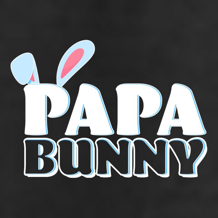 Cute Easter Papa Bunny Matching Family Shirts 7 Panel Mesh Trucker Snapback Hat