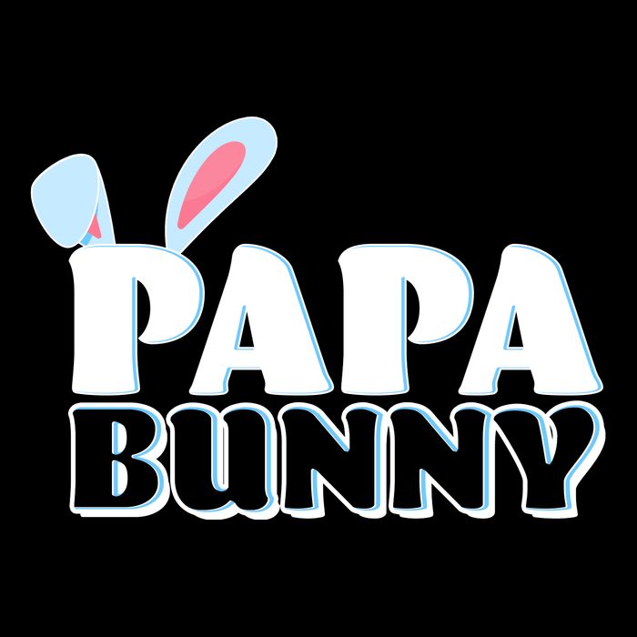 Cute Easter Papa Bunny Matching Family Shirts Backpack
