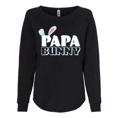 Cute Easter Papa Bunny Matching Family Shirts Womens California Wash Sweatshirt