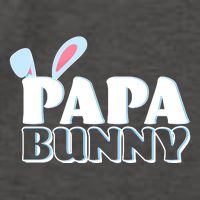 Cute Easter Papa Bunny Matching Family Shirts Vector Backpack