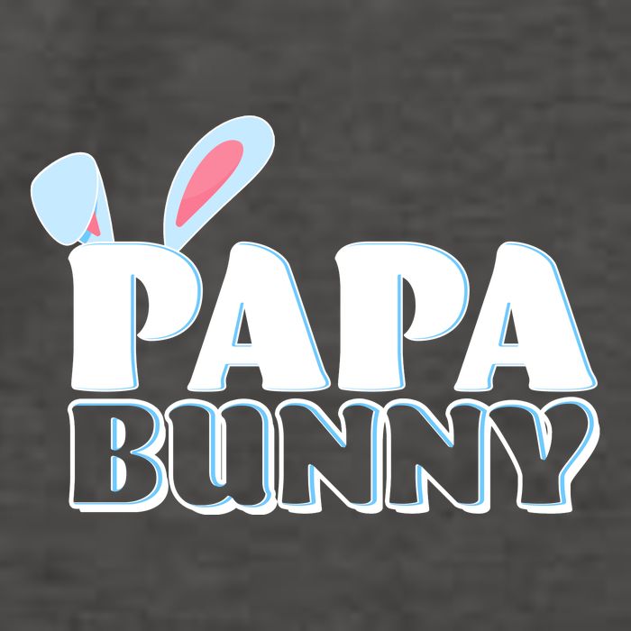 Cute Easter Papa Bunny Matching Family Shirts Vector Backpack