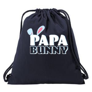 Cute Easter Papa Bunny Matching Family Shirts Drawstring Bag