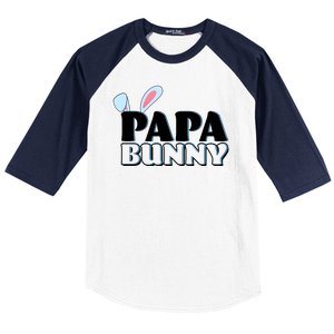 Cute Easter Papa Bunny Matching Family Shirts Baseball Sleeve Shirt