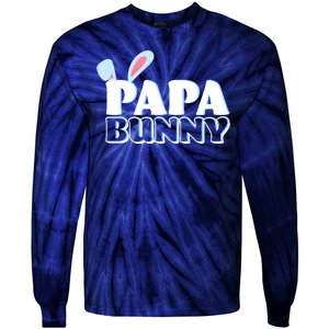 Cute Easter Papa Bunny Matching Family Shirts Tie-Dye Long Sleeve Shirt