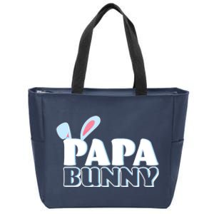 Cute Easter Papa Bunny Matching Family Shirts Zip Tote Bag