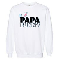 Cute Easter Papa Bunny Matching Family Shirts Garment-Dyed Sweatshirt