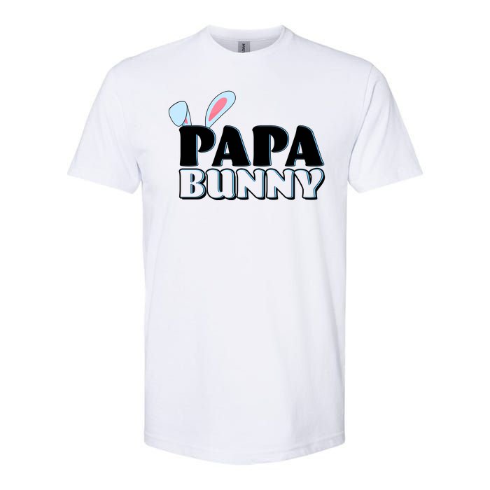 Cute Easter Papa Bunny Matching Family Shirts Softstyle CVC T-Shirt