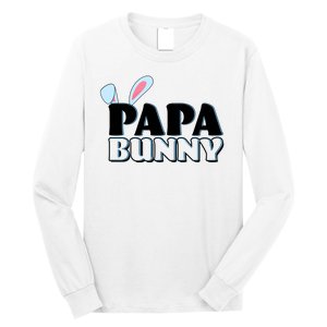 Cute Easter Papa Bunny Matching Family Shirts Long Sleeve Shirt