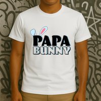 Cute Easter Papa Bunny Matching Family Shirts T-Shirt