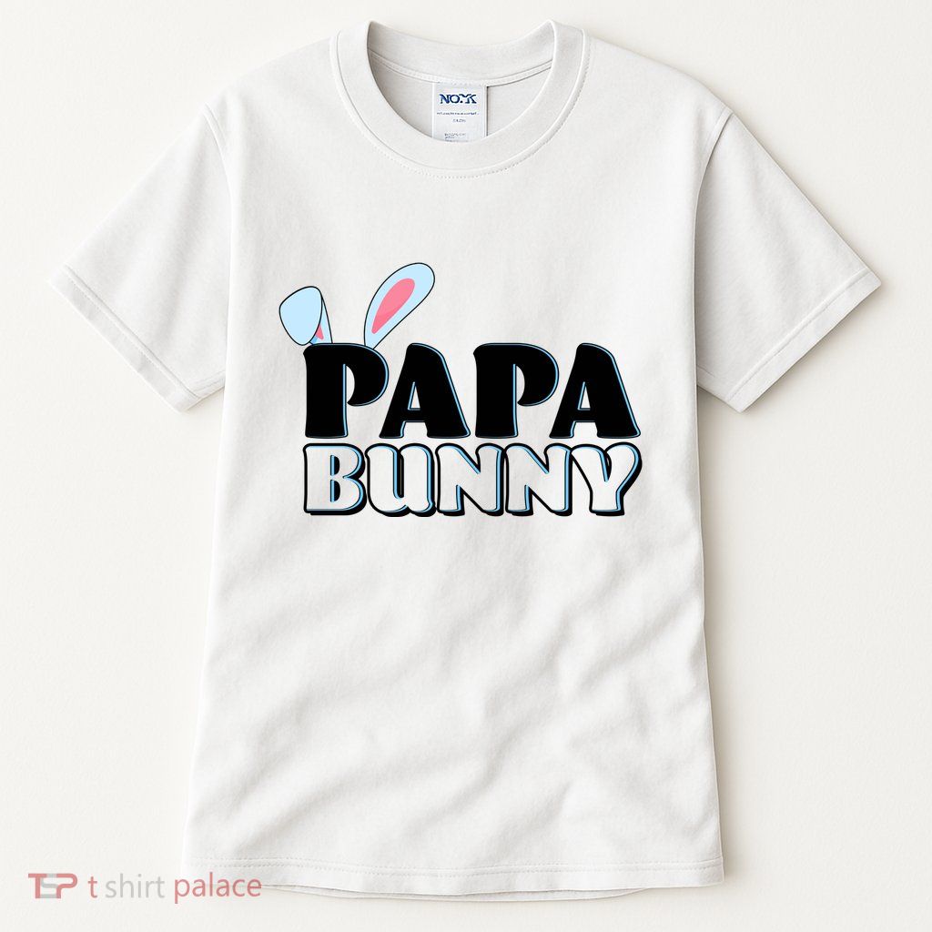 Cute Easter Papa Bunny Matching Family Shirts Tall T-Shirt