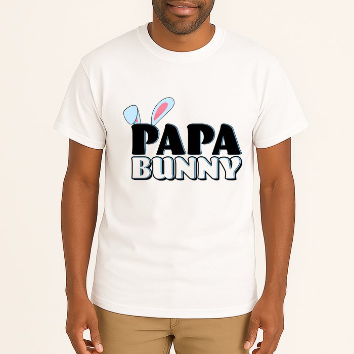 Cute Easter Papa Bunny Matching Family Shirts Tall T-Shirt