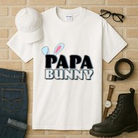 Cute Easter Papa Bunny Matching Family Shirts Tall T-Shirt