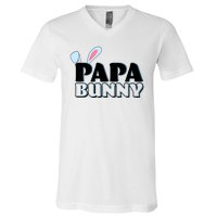 Cute Easter Papa Bunny Matching Family Shirts V-Neck T-Shirt