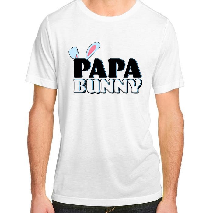 Cute Easter Papa Bunny Matching Family Shirts Adult ChromaSoft Performance T-Shirt