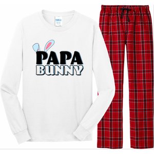 Cute Easter Papa Bunny Matching Family Shirts Long Sleeve Pajama Set