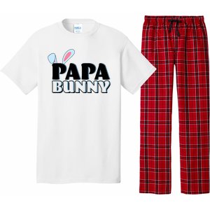 Cute Easter Papa Bunny Matching Family Shirts Pajama Set