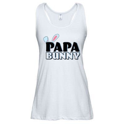 Cute Easter Papa Bunny Matching Family Shirts Ladies Essential Flowy Tank