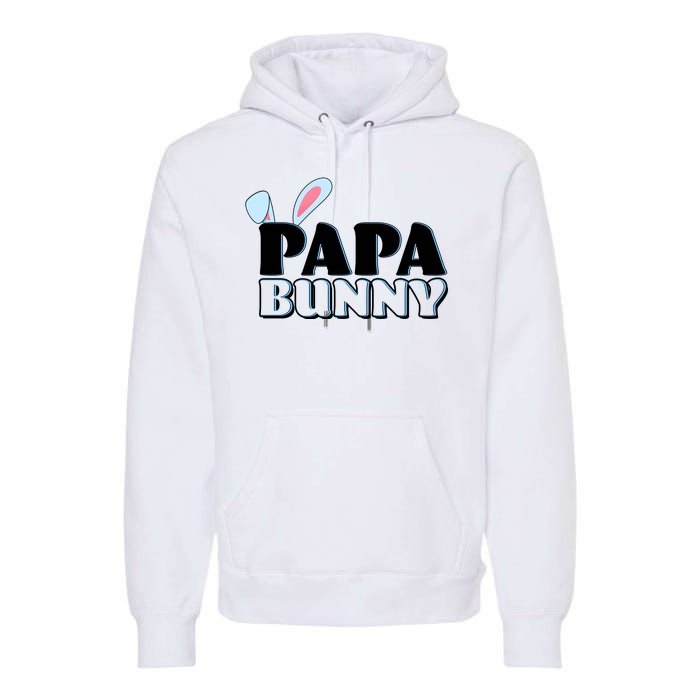 Cute Easter Papa Bunny Matching Family Shirts Premium Hoodie