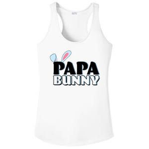 Cute Easter Papa Bunny Matching Family Shirts Ladies PosiCharge Competitor Racerback Tank