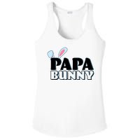 Cute Easter Papa Bunny Matching Family Shirts Ladies PosiCharge Competitor Racerback Tank