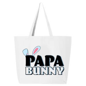 Cute Easter Papa Bunny Matching Family Shirts 25L Jumbo Tote