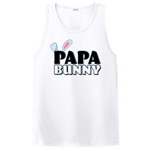 Cute Easter Papa Bunny Matching Family Shirts PosiCharge Competitor Tank