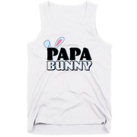 Cute Easter Papa Bunny Matching Family Shirts Tank Top