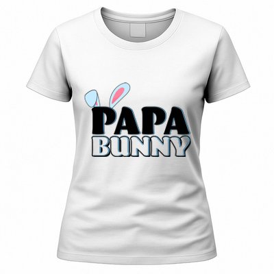 Cute Easter Papa Bunny Matching Family Shirts Women's T-Shirt