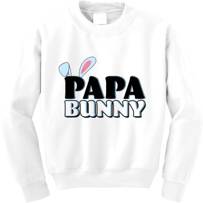 Cute Easter Papa Bunny Matching Family Shirts Kids Sweatshirt