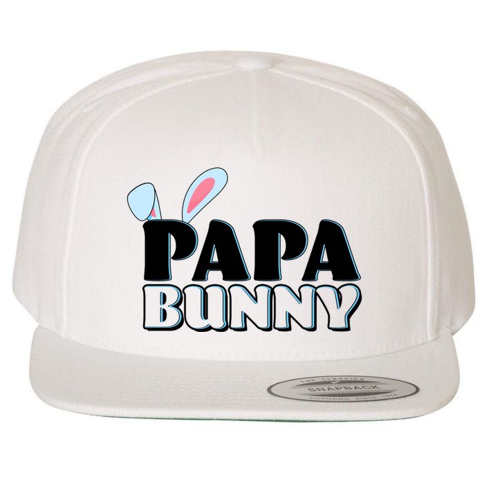 Cute Easter Papa Bunny Matching Family Shirts Wool Snapback Cap