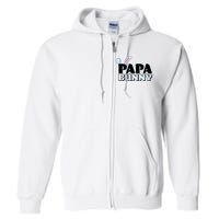 Cute Easter Papa Bunny Matching Family Shirts Full Zip Hoodie