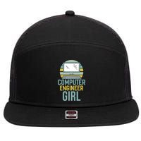 Computer Engineer Programming Programmer Engineering Gift 7 Panel Mesh Trucker Snapback Hat
