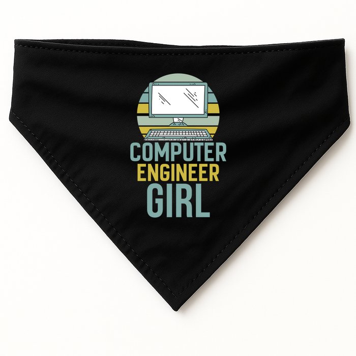 Computer Engineer Programming Programmer Engineering Gift USA-Made Doggie Bandana