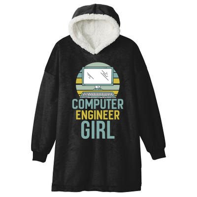 Computer Engineer Programming Programmer Engineering Gift Hooded Wearable Blanket